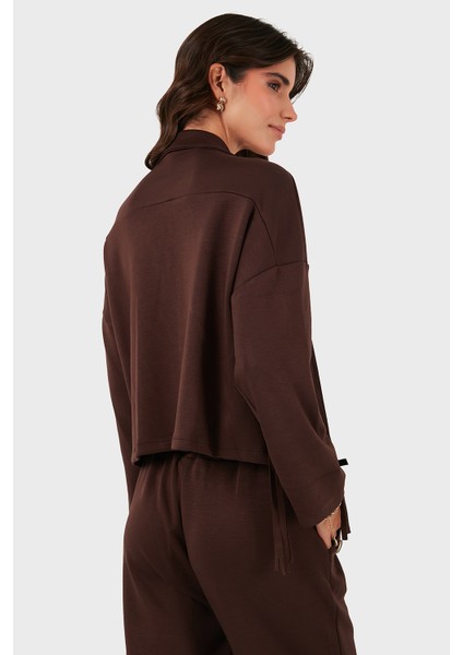 Via Dante Regular Fit Kruvaze Yaka Püsküllü Ceket Bayan Ceket 68821795 modelleri