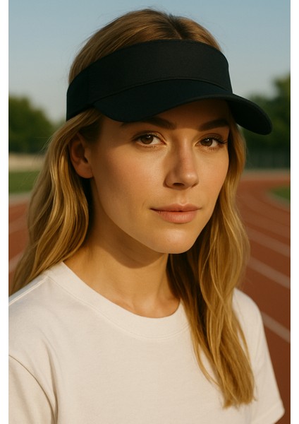 Arkası Ayarlanabilir Cırtlı Uzatmalı Üstü Açık Vizör Şapka Tenis Şapkası fiyatları