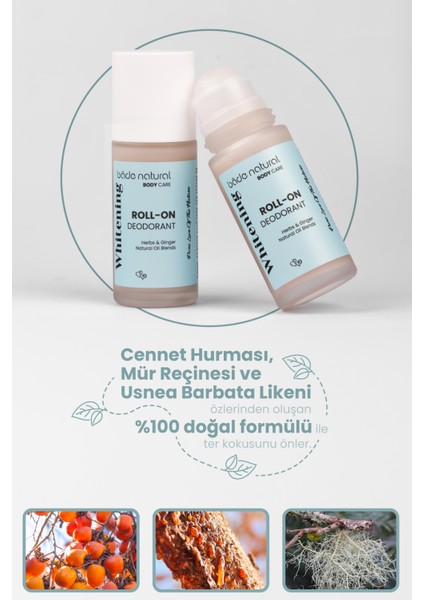 Doğal Beyazlatıcı Roll On & Men's Garage Roll On %100 Doğal modelleri