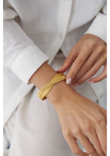 14 Ayar Altın Italyan Dorika Kalze Bileklik fırsatları