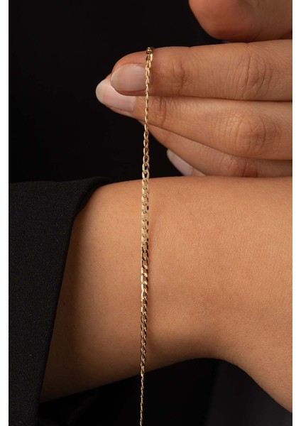 14 Ayar Altın Klasik Gurmet Bileklik modelleri