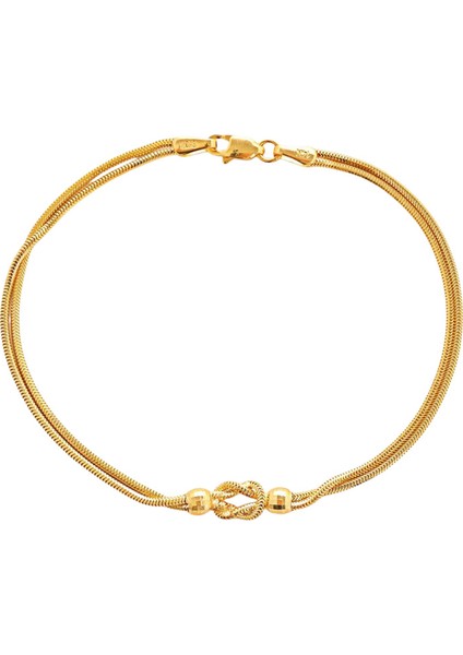 14 Ayar Altın Balık Sırtı Düğüm Bileklik fırsatları