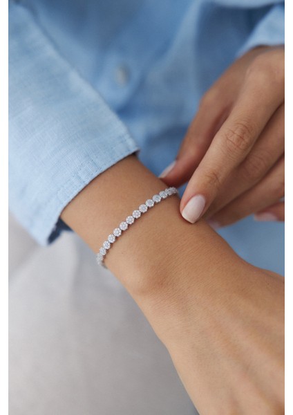 14 Ayar Altın Papatya Su Yolu Bileklik