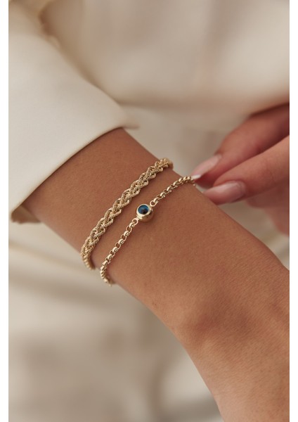 14 Ayar Altın Sosyete Gözü Bileklik fiyatları