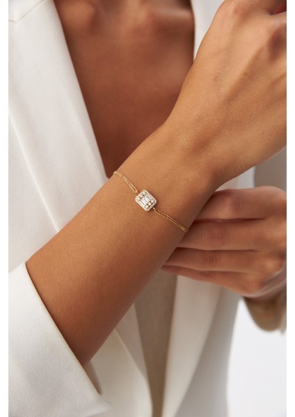 14 Ayar Altın Baget Bileklik