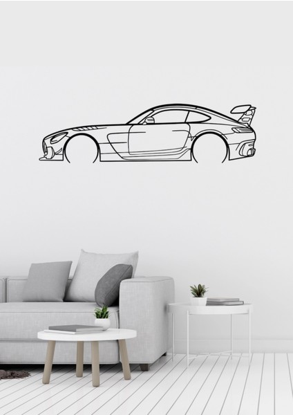 Mercedes Amg Gt Otomobil Desenli Dekoratif Metal Duvar Süsü