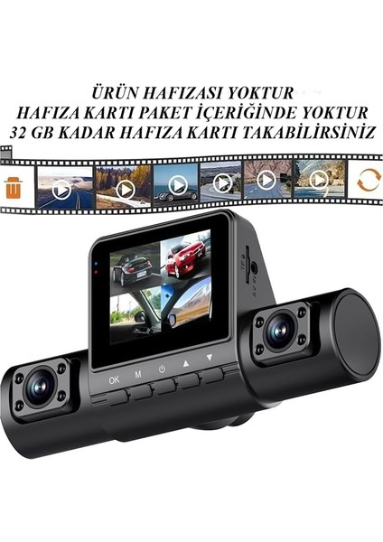 4 Kamera 1080P Hd Araç Içi Kamera Ön Arka Yan Sağ-Sol Açılar Kayıt Cihazı 32GB Hafıza Kartı Takılabilir modelleri