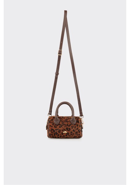 Kahve Hayvan Desenli Kadın Küçük El Çantası fiyatları