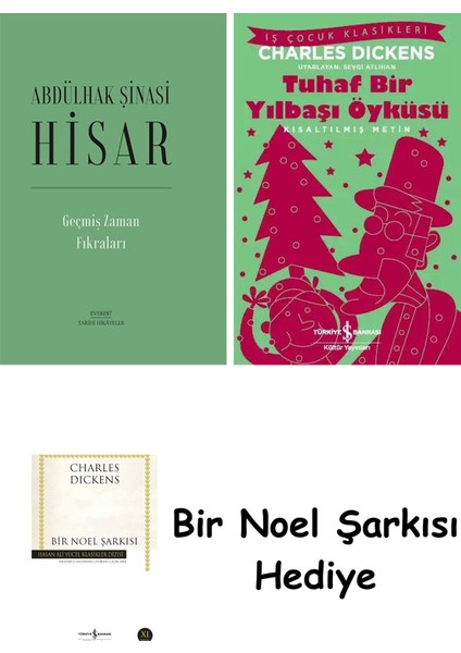 Geçmiş Zaman Fıkraları (Ciltli) + Tuhaf Bir Yılbaşı Öyküsü + Bir Noel Şarkısı
