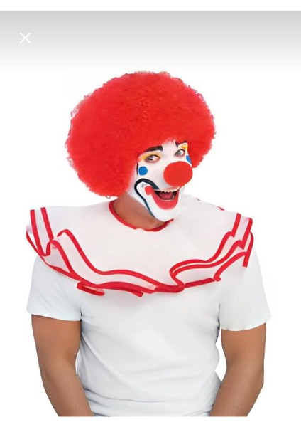 Kırmızı Kıvırcık Bonus Peruk