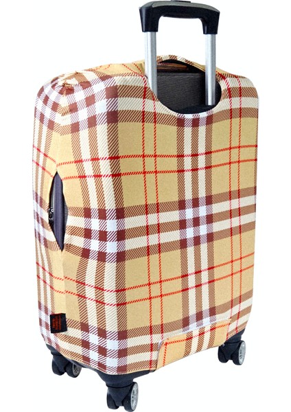 (MY#142 Desen) Valiz Için kılıf Bej-Büyük Boy fırsatları