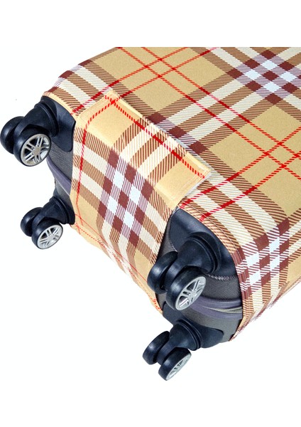 (MY#142 Desen) Valiz Için kılıf Bej-Büyük Boy indirimleri