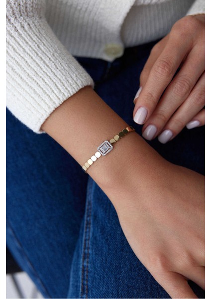 14 Ayar Altın Baget Pul Bileklik fiyatları