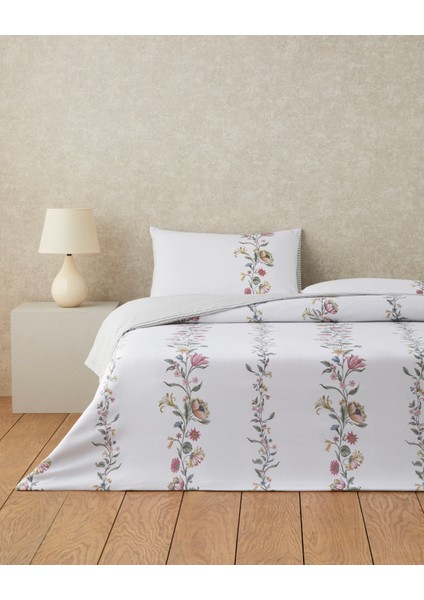 Fioreline Dijital Baskılı Kolay Ütülenir Tek Kişilik Nevresim Takımı 160X220 cm Yeşil-Sarı