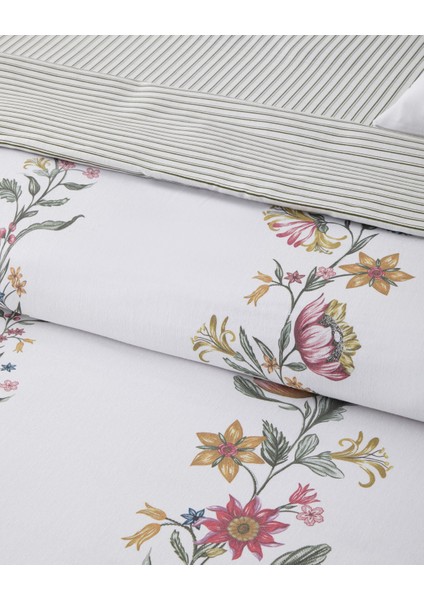 Fioreline Dijital Baskılı Kolay Ütülenir Tek Kişilik Nevresim Takımı 160X220 cm Yeşil-Sarı modelleri