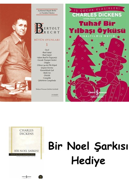 Bertolt Brecht - Bütün Oyunları 1 (Ciltli) + Tuhaf Bir Yılbaşı Öyküsü + Bir Noel Şarkısı