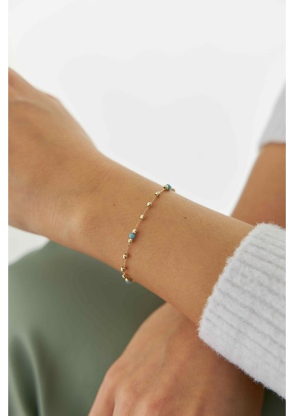 14 Ayar Altın Mineli Dorika Toplu Bileklik fiyatları