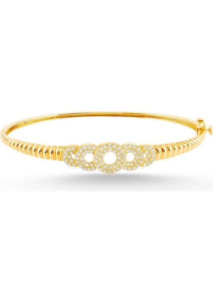 Altın Burgu Taş Detaylı Kelepçe