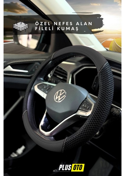 Rally Serisi Geçmeli Oto Direksiyon Kılıfı Özel Fileli Terletmez Doku ve Delikli Deri Araba Aksesuar fiyatları