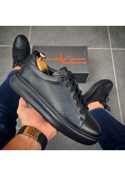 Hakiki Deri Eva Taban Siyah Günlük Erkek Ayakkabı modelleri