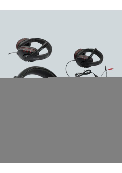 Kırmızı Gaming Headset Mikrofonlu Sağlam Kablolu Konforlu indirimleri