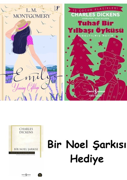 Emily - Yeniay Çiftliği (Ciltli) + Tuhaf Bir Yılbaşı Öyküsü + Bir Noel Şarkısı