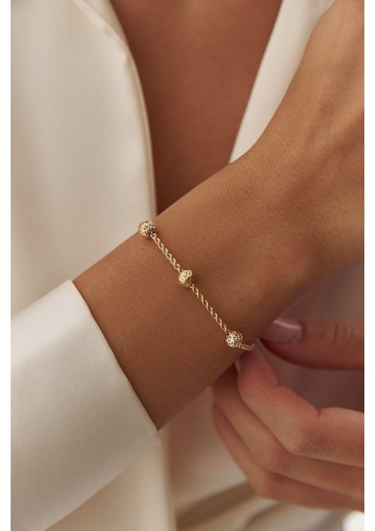 14 Ayar Altın Toplu Halat Bileklik fiyatları