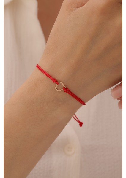 14 Ayar Altın Ipli Kalp Bileklik fiyatları