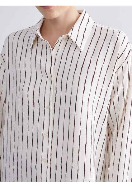 Yeni Sezon Çizgili Kadın Gömlek Tunik fırsatları