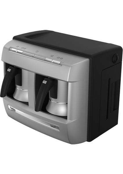 Spinjet Karıştırma Teknolojisi Modern Gümüş Renk & Alüminyum Cezve Malzemesi 70.yıl Türk Kahve Makinesi-Hediyeli modelleri