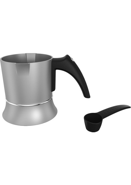 Spinjet Karıştırma Teknolojisi Modern Gümüş Renk & Alüminyum Cezve Malzemesi 70.yıl Türk Kahve Makinesi-Hediyeli indirimleri
