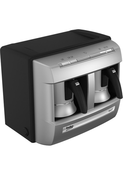 Spinjet Karıştırma Teknolojisi Modern Gümüş Renk & Alüminyum Cezve Malzemesi 70.yıl Türk Kahve Makinesi-Hediyeli