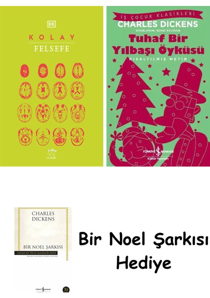 Kolay Felsefe (Ciltli) + Tuhaf Bir Yılbaşı Öyküsü + Bir Noel Şarkısı