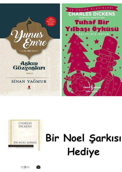 Yunus Emre - Aşkın Gözyaşları (Ciltli) + Tuhaf Bir Yılbaşı Öyküsü + Bir Noel Şarkısı