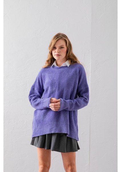 Bisiklet Yaka Oversize Buklet Triko Kazak - Rahat ve Şık | Kaliteli Triko | Trend Kazak indirimleri