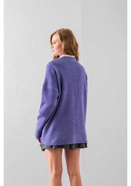 Bisiklet Yaka Oversize Buklet Triko Kazak - Rahat ve Şık | Kaliteli Triko | Trend Kazak