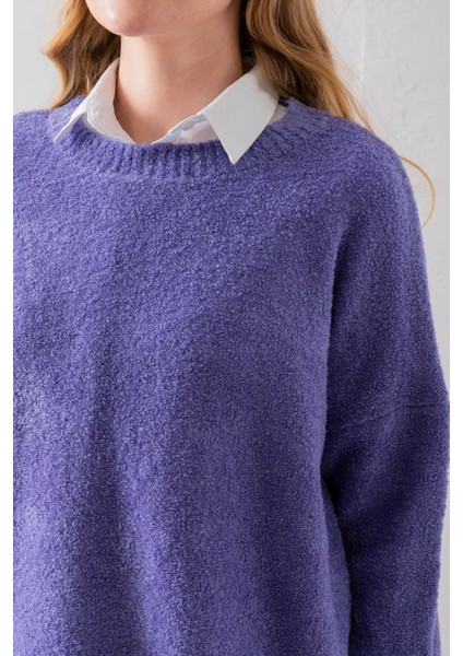 Bisiklet Yaka Oversize Buklet Triko Kazak - Rahat ve Şık | Kaliteli Triko | Trend Kazak