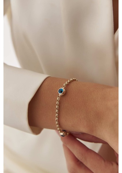 14 Ayar Altın Sosyete Gözü Bileklik indirimleri