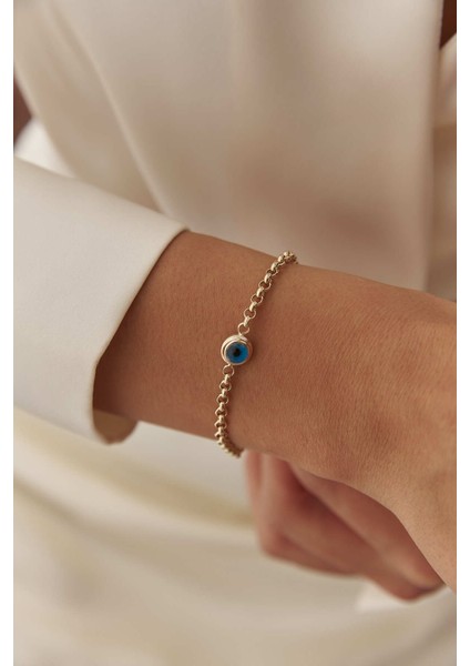 14 Ayar Altın Sosyete Gözü Bileklik