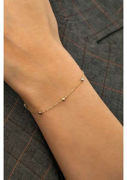 Altın Dorika Bileklik Forse Zincir