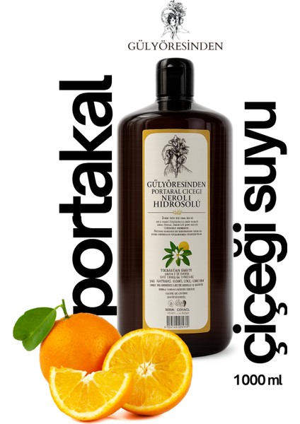 Doğal Portakal Çiçeği (Neroli) Hidrosol 1000 ml – Saf Çiçek Suyu