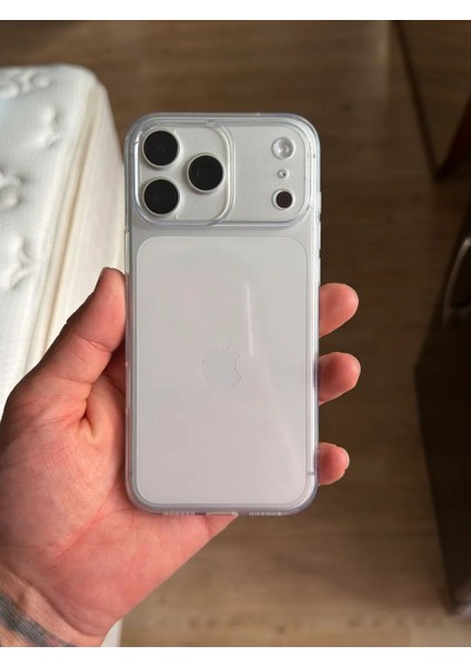 Iphone 17 Pro Max Uyumlu Şeffaf Silikon Kamera Kısmı Açık Kılıf