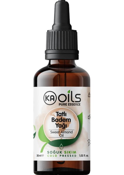 Tatlı Badem Yağı –%100 Saf ve Soğuk Sıkım – 30 ml | Doğal Taşıyıcı Yağ | Cilt, Saç, Masaj ve Tırnak Bakımı Için Damlalıklı Şişede modelleri