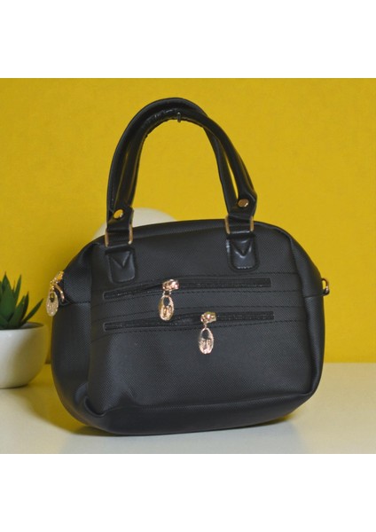 Kadın Oval Form Günlük El ve Omuz Çantası – Çok Gözlü Pratik Model