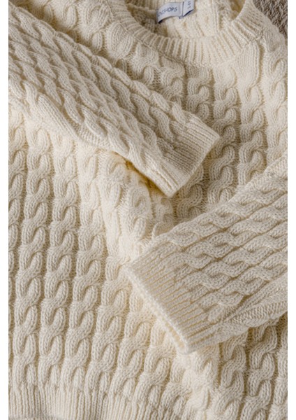 % 100 Pamuk Çocuk Triko- Örme Kazak Ekru Renk Ekstra Yumuşak ve Rahat indirimleri