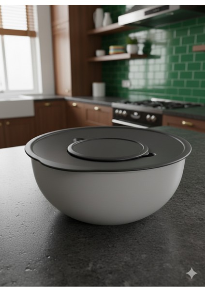 4 Parça Rendeli Karıştırma ve Saklama Kabı fırsatları