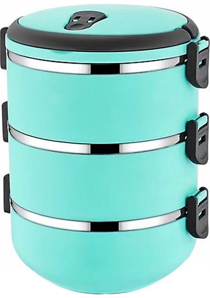 Turkuaz 3lü Sefer Tası Saklama Kabı 1.8lt (5361)