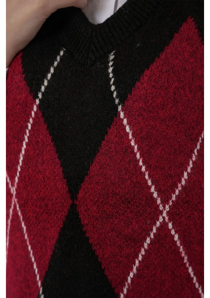 Kadın Bdart Baklava Desenli Triko Süveter Siyah indirimleri