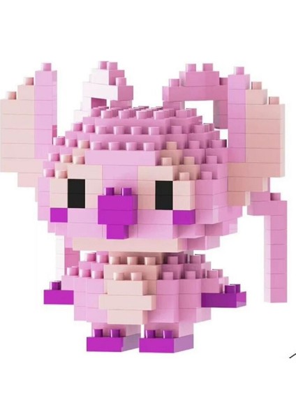 Angel Stitch 3D Yapboz Figürü (196 Parça) | Nano Blok Koleksiyon Seti | Mini Bricks Hobi Oyuncak