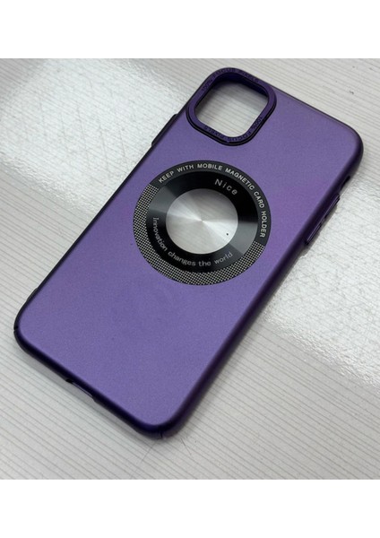 Iphone 11 Uyumlu Mor Sert Magsafe Kılıf